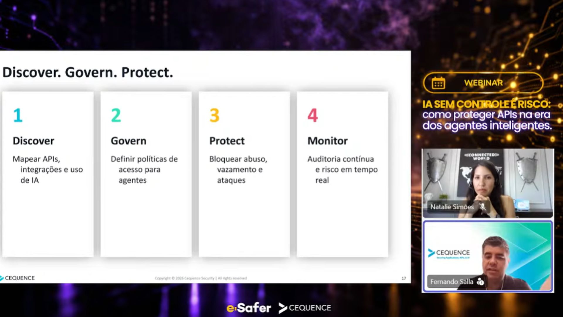 Webinar e-Safer e Cequence